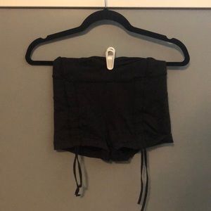 black Lulu Lemon athletic shorts